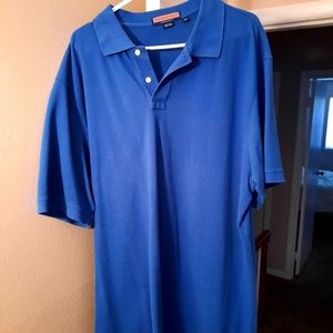 Vintage vines dark blue polo XXL